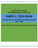 Tài liệu ôn tập và giảng dạy Tích phân - Nguyễn Bá Vương