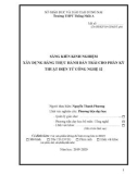 Sáng kiến kinh nghiệm THPT: Thiết kế bảng mô đun thực hành dàn trải cho phần kỹ thuật điện tử môn Công nghệ 12