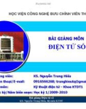 Bài giảng môn Điện tử số - ThS. Nguyễn Trung Hiếu