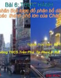 Thực hành Địa lý 8 - Bài 6: Đọc, phân tích lược đồ phân bố dân cư và các thành phố lớn của Châu Á