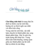 Cân bằng sinh thái