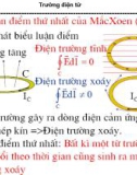 Bài giảng Vật lý đại cương 2: Trường điện từ (TS. Lý Anh Tú)