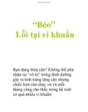 'Béo' Lỗi tại vi khuẩn Bạn đang thừa cân?