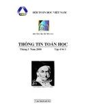 Thông tin toán học tập 4 số 1