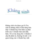 Tài liệu tham khảo: Kháng sinh