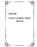 Chuyên đề: CHẤT LƯỢNG THỰC PHẨM