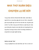 NHÀ THƠ XUÂN DIỆU: CHUYỆN LẠ ĐỂ ĐỜI