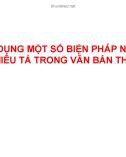 Bài giảng môn Ngữ văn lớp 9 - Tiết 3+4+5+6: Sử dụng một số biện pháp nghệ thuật và yếu tố miêu tả trong văn bản thuyết minh