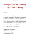 Bình giảng bài thơ Thương vợ - Trần Tế Xương Bài văn 2