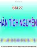 Bài giảng điện tử môn hóa học: phân tích nguyên tố