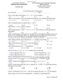 Đề thi KSCĐ môn Toán lớp 12 năm 2018-2019 lần 3 - THPT Tam Dương - Mã đề 485