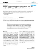 Báo cáo y học: DeDefining the relationship between gastroesophageal reflux and cough: probabilities, possibilities and limitations