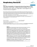 Báo cáo y học: The role of endothelin-1 in hyperoxia-induced lung injury in mice