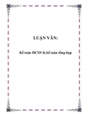 Luận văn tốt nghiệp: Kế toán HCSN là kế toán tổng hợp