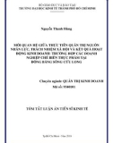 Tóm tắt Luận án tiến sĩ Kinh tế: Mối quan hệ giữa thực tiễn quản trị nguồn nhân lực, trách nhiệm xã hội và kết quả hoạt động của doanh nghiệp: Trường hợp các doanh nghiệp chế biến thực phẩm