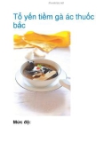 Tổ yến tiềm gà ác thuốc bắc