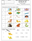 Đề thi học kì 1 môn Tiếng Anh lớp 1 học 2021 - 2022 có đáp án - Trường Tiểu học Đông Thành