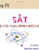 Sắt-Vị trí, cấu tạo, tính chất của sắt