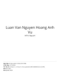 Luận văn Thạc sĩ Tài chính Ngân hàng: Các nhân tố tác động đến quyết định vay vốn của khách hàng cá nhân tại Ngân hàng Agribank- Chi nhánh Tân Bình