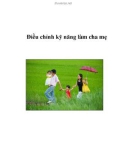 Điều chỉnh kỹ năng làm cha mẹ