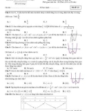 Đề thi giữa học kì 1 môn Toán lớp 12 năm 2020-2021 có đáp án - Trường THPT Nguyễn Hữu Thận