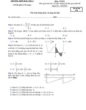 Đề thi thử THPT Quốc gia môn Toán năm 2018 lần 3 - THPT Hậu Lộc 2 - Mã đề 570