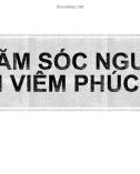 Bài giảng Chăm sóc người bệnh viêm phúc mạc