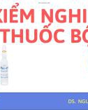 Bài giảng Kiểm nghiệm thuốc bột - DS. Nguyễn Ngọc Duyên