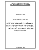 Đề tài nghiên cứu khoa học: Bước đầu đánh giá và phân loại chất lượng nước hồ Đồng Chiệc, Thành phố Thanh Hoá năm 2020