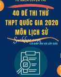 40 đề thi thử THPT Quốc gia 2020 môn Lịch sử (Có đáp án)