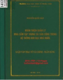 Luận văn Thạc sĩ Tài chính ngân hàng: Hoàn thiện quản lý mua sắm tập trung tài sản công trong hệ thống Kho bạc nhà nước