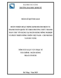 Tóm tắt luận văn Thạc sĩ Tài chính ngân hàng: Hoàn thiện hoạt động kinh doanh dịch vụ thanh toán quốc tế theo phương thức thư tín dụng tại ngân hàng Nông nghiệp và Phát triển nông thôn Việt Nam – Chi nhánh Nam Đà Nẵng