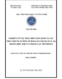 Tóm tắt Luận án Tiến sĩ Công nghệ sinh học: Nghiên cứu sự thay đổi tăng sinh và cấu trúc khung xương tế bào gan Chang (CCL-13) trong điều kiện vi trọng lực mô phỏng