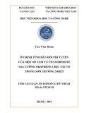 Tóm tắt Luận án Tiến sĩ Cơ kỹ thuật: Ổn định tĩnh đàn hồi phi tuyến của một số tấm và vỏ composite gia cường graphene chịu tải cơ trong môi trường nhiệt