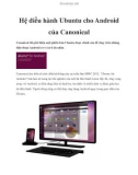 Hệ điều hành Ubuntu cho Android của Canonical