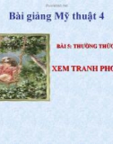 Slide bài Thường thức Mĩ thuật: Xem tranh phong cảnh - Mỹ thuật 4 - GV.Hồng Bảo Nam