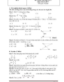 Tổng hợp 30 đề kiểm tra học kì 1 môn Toán lớp 7