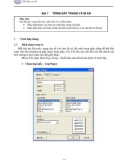 Tin học cơ sở - Bài 7
