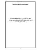 Tài liệu Bồi dưỡng thường xuyên dành cho giáo viên môn Âm nhạc THCS (Năm học 2016-2017)
