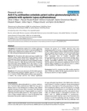 Báo cáo y học: Anti-C1q antibodies antedate patent active glomerulonephritis in patients with systemic lupus erythematosus