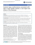 Báo cáo y học: Systemic lupus erythematosus associated with type 4 renal tubular acidosis: a case report and review of the literatur