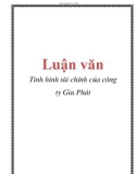 Luận văn: Tình hình tài chính của công ty Gia Phát