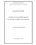 Luận văn Thạc sĩ Kinh tế: Nợ công và tăng trưởng kinh tế ở các quốc gia Đông Nam Á (Asean 5)