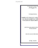 Tóm tắt Luận án Tiến sĩ Kinh tế công nghiệp: Nghiên cứu năng lực cạnh tranh của các doanh nghiệp may trên địa bàn vùng kinh tế trọng điểm Trung bộ