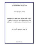 Luận văn Thạc sĩ Marketing thương mại: Giải pháp marketing nhằm phát triển thị trường xuất khẩu lao động của Công ty cổ phần Mirai International