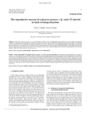 Báo cáo lâm nghiệp: The reproductive success of a Quercus petraea × Q. robur F1-hybrid in back-crossing situations