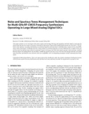 Báo cáo hóa học: Noise and Spurious Tones Management Techniques for Multi-GHz RF-CMOS Frequency Synthesizers Operating in Large Mixed Analog-Digital SOCs