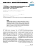 Báo cáo khoa hoc: Postoperative phlegmasia caerulea dolens: a case report and consideration of potential iatrogenic factors