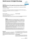 Báo cáo khoa học: Adenocarcinoma of the appendix presenting as bilateral ureteric obstruction