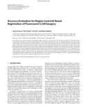 Báo cáo hóa học: Accuracy Evaluation for Region Centroid-Based Registration of Fluorescent CLSM Imagery